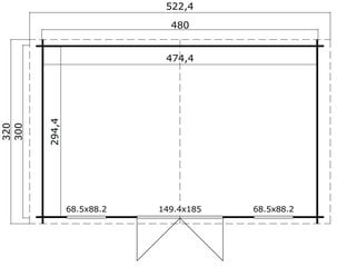 Aiamaja Uudu 14,0 m² цена и информация | Садовые сараи, дровницы | kaup24.ee