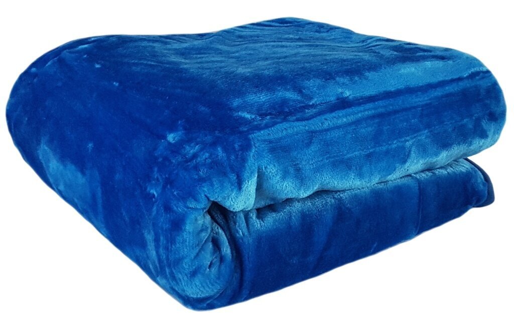 Ühevärviline voodikate - pleed KG-26, sinine, 160 x 210 cm цена и информация | Voodikatted, pleedid | kaup24.ee
