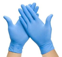 Перчатки нитриловые одноразовые Santex Nitriflex Blue XL, 100шт. цена и информация | Рабочие перчатки | kaup24.ee