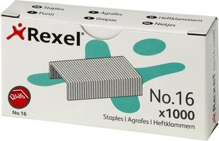 REXEL NO 24/6 klambrid 1000tk hind ja info | Kirjatarbed | kaup24.ee