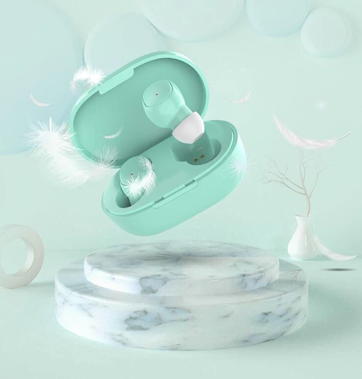 SOMOSTEL SMS-J13 MACARON BLUETOOTH IN-EAR HEADPHONES MINT - RUNNING TIME 3-4h + CHARGING BOX 260 mAh hind ja info | Käed-vabad seadmed | kaup24.ee