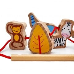 Puidust klotsid - Loomaaed цена и информация | Игрушки для малышей | kaup24.ee