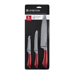Набор ножей Ambition Jasper, 3 предмета цена и информация | Ножи и аксессуары для них | kaup24.ee