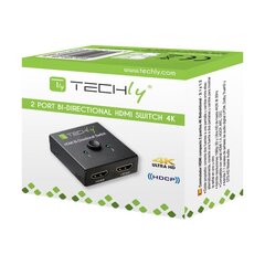 Kahekordne lüliti Techly HDMI 2x1 või 1x2 4K*60Hz цена и информация | Аксессуары для корпусов | kaup24.ee