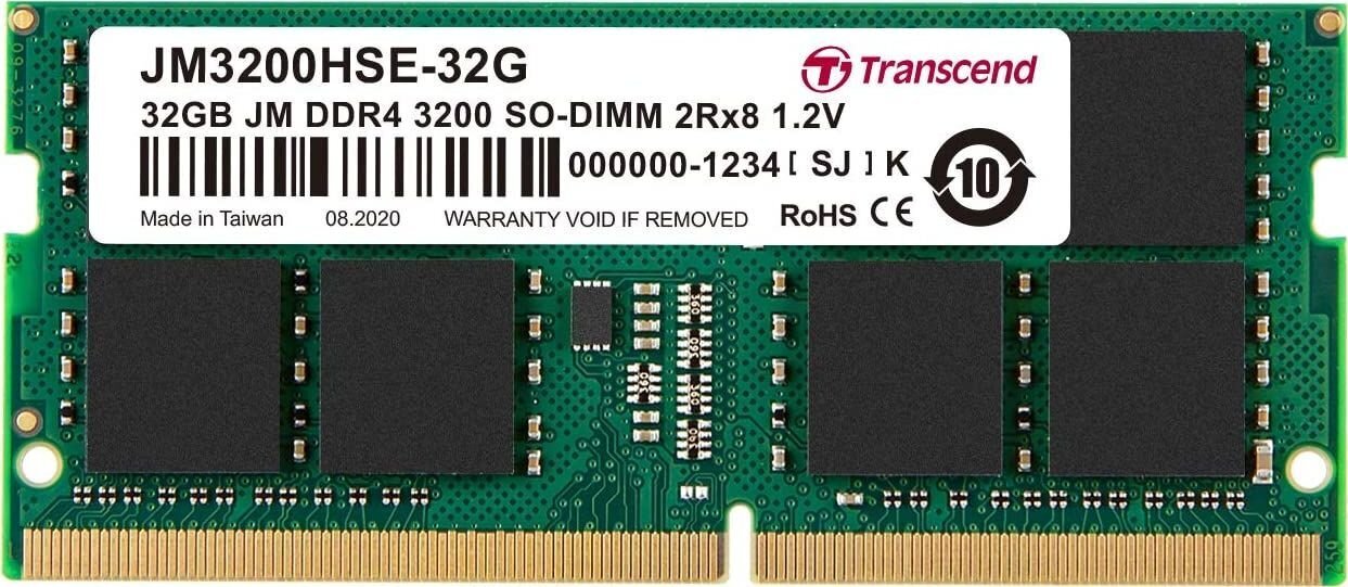 Transcend JM3200HSE-32G hind ja info | Operatiivmälu (RAM) | kaup24.ee