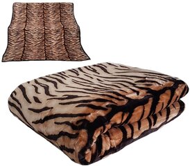 Voodikate - pleed KW-44, pruun, 160 x 210 cm hind ja info | Voodikatted, pleedid | kaup24.ee