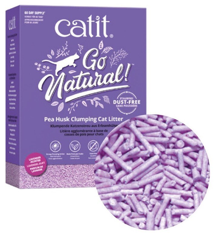 Catit Go Natural Tofu taimne paakuv lavendlilõhnaline allapanu, 14 l цена и информация | Kassiliiv | kaup24.ee