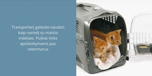 Transpordikast Catit Pet Cabrio kirsipunane hind ja info | Transportkorvid, puurid | kaup24.ee