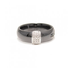 Керамическое кольцо с бриллиантами ZGFY00665R5WD цена и информация | Кольцо | kaup24.ee