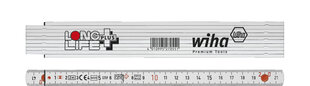 Складной счетчик WIHA Longlife Plus (2 м, 10 сегментов) цена и информация | Механические инструменты | kaup24.ee