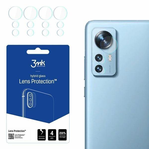 3MK Lens Protect telefoni Xiaomi 12 Pro kaamerale, 4 tk. hind ja info | Ekraani kaitsekiled | kaup24.ee