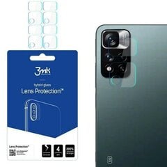 3MK Lens Protect telefoni Xiaomi Redmi Note 11 Pro / Redmi Note 11 Pro 5G kaamerale, 4 tk. hind ja info | Ekraani kaitsekiled | kaup24.ee