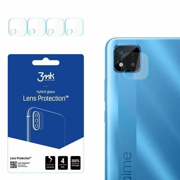 3MK Lens Protect telefoni Realme C11 2021 kaamerale, 4 tk hind ja info | Ekraani kaitsekiled | kaup24.ee