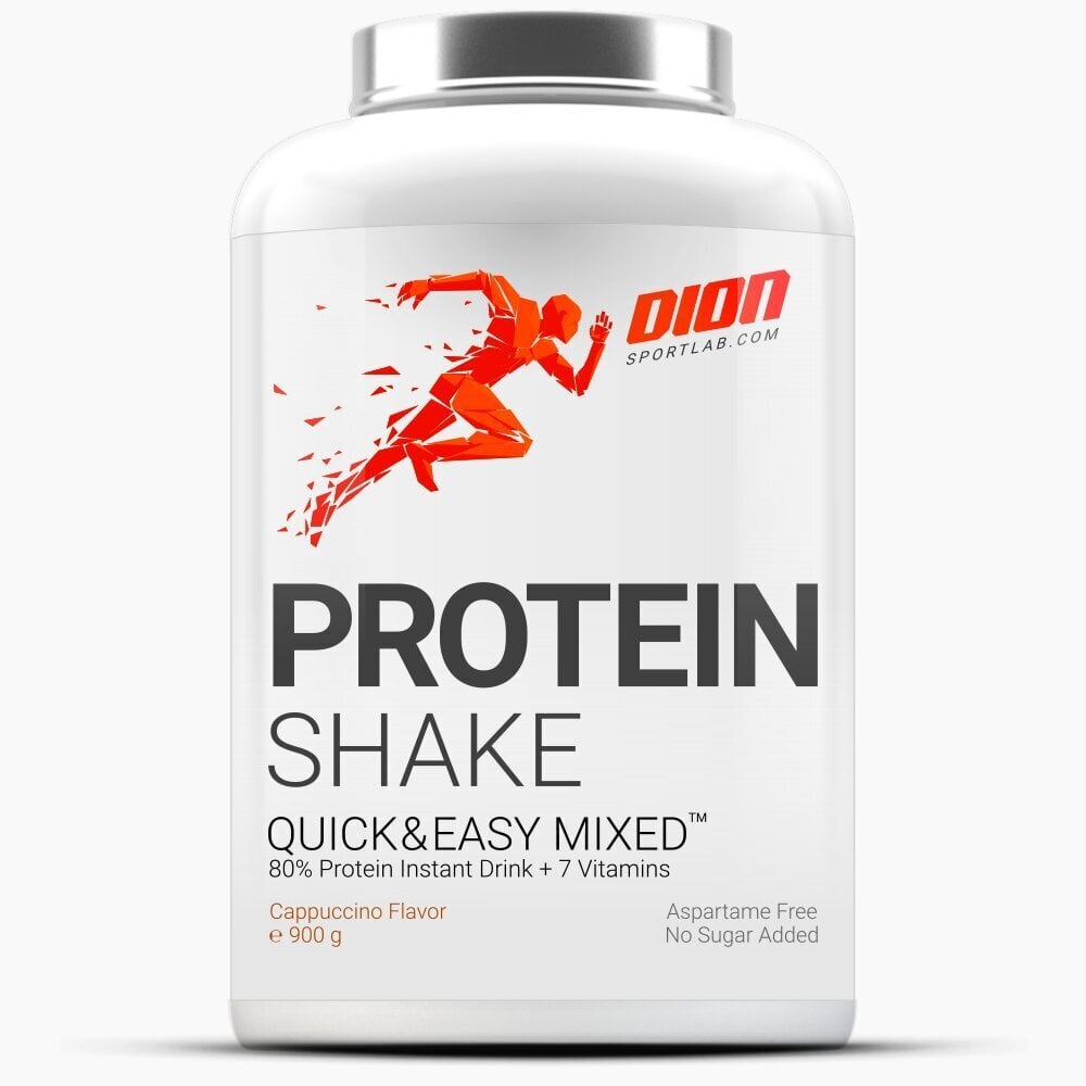 DION SPORTLAB Proteiin kokteil PROTEIN SHAKE - Cappuccino, 900 g hind ja info | Proteiin | kaup24.ee