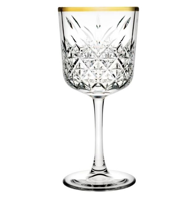 Pasabahce veiniklaasid Timeless Gold, 330 ml, 4 tk. hind ja info | Klaasid, tassid ja kannud | kaup24.ee