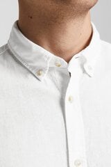 Льняная рубашка Jack & Jones 12196819WHITE-XL цена и информация | Мужские рубашки | kaup24.ee
