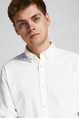 Льняная рубашка Jack & Jones 12196819WHITE-XL цена и информация | Мужские рубашки | kaup24.ee