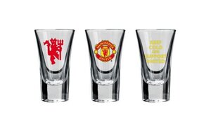 Viinapitsid Manchester United Support United, 50 ml, 3 tk. hind ja info | Klaasid, tassid ja kannud | kaup24.ee