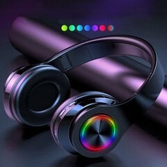 Juhtmeta Bluetooth kõrvaklapid RGB LED valgustusega цена и информация | Наушники | kaup24.ee