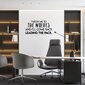 Seinakleebis musta pealdisega, isekleepuv, ühekordne, ruumi kaunistus, koju ja kontori jaoks, vinüülkleebised 1 tk (57 х 113 cm) hind ja info | Seinakleebised | kaup24.ee