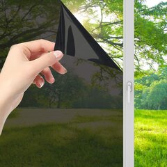 Soojusisolatsioon UV- vastane aknakile, eemaldatav, läbipaistmatu, päikesekaitsega klaaskate Magic Black 1 tk (must, 40 x 300 cm) hind ja info | Seinakleebised | kaup24.ee
