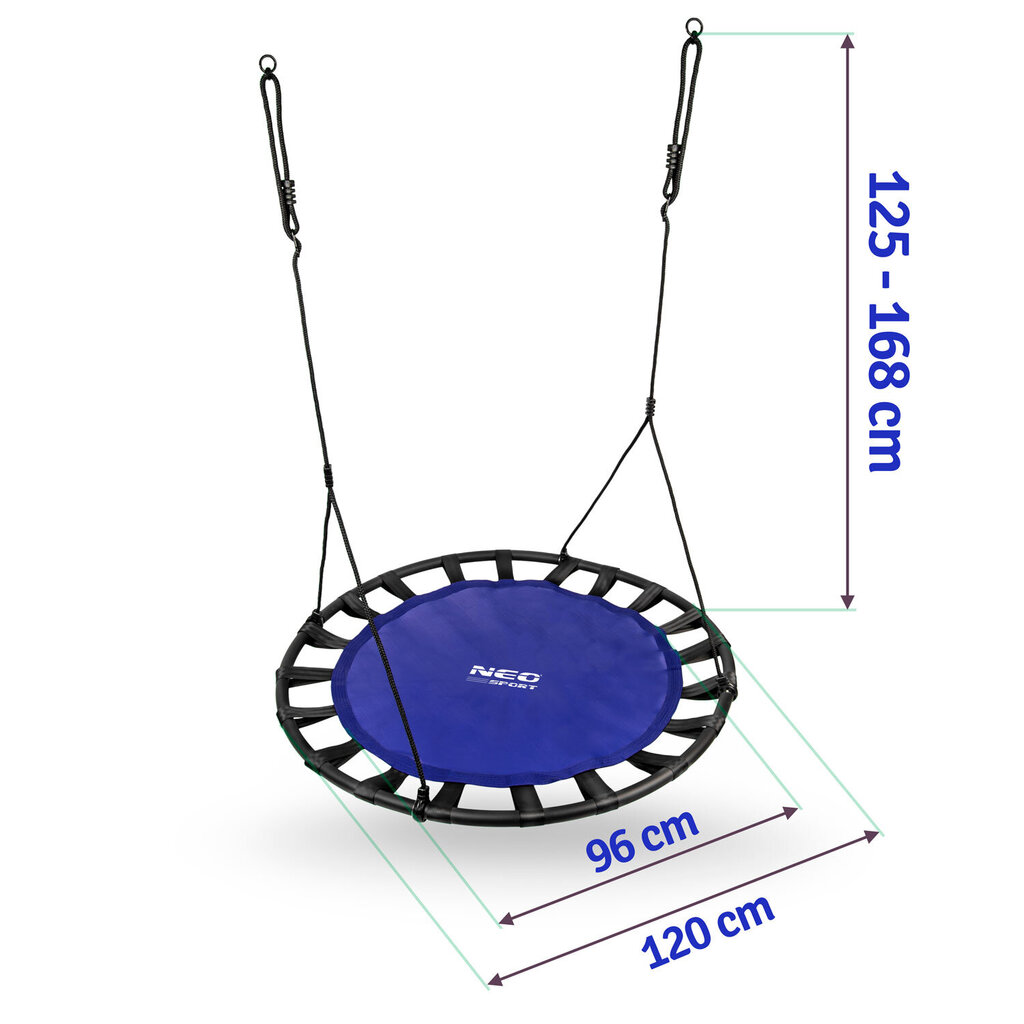 Kiik - pesa, XXL, 120 cm., sinine hind ja info | Kiiged | kaup24.ee