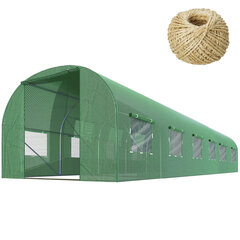 Садовый туннель - теплица, 3х6м (18м2), зеленый цена и информация | Теплицы | kaup24.ee