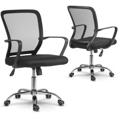 Офисный стул с микросеткой, черный цена и информация | Офисные кресла | kaup24.ee