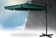 Kokkupandav aia vihmavari, 6 osa, Ø 350cm., roheline hind ja info | Päikesevarjud, markiisid ja alused | kaup24.ee