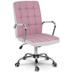 Офисный стул, розовый с белым цена и информация | Офисные кресла | kaup24.ee