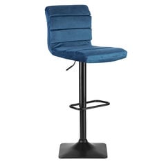 Baaritool seljatoega, sinine hind ja info | Söögilaua toolid, köögitoolid | kaup24.ee