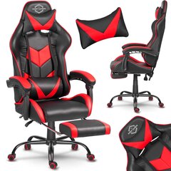 Игровое кресло Smart Gamers, черное с красным цена и информация | Офисные кресла | kaup24.ee