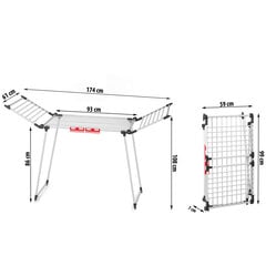 Сушилка для белья, 19 м. цена и информация | Cушилки для белья | kaup24.ee