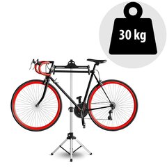Стойка для обслуживания велосипедов, алюминий,  серебристый цена и информация | Другие аксессуары для велосипеда | kaup24.ee
