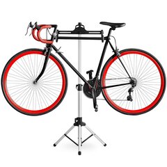 Jalgratta hooldusalus, alumiinium, hõbe цена и информация | Другие аксессуары для велосипеда | kaup24.ee