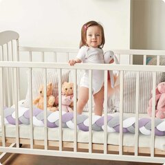 Защита кроватки - тесьма, 3m фиолетово-серая цена и информация | Детское постельное бельё | kaup24.ee