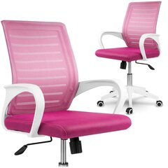 Офисный стул с микросеткой, бело-розовый цена и информация | Офисные кресла | kaup24.ee