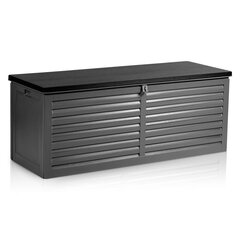 Садовый ящик, 143 x 57 x 53,5 см., 390 л, черно-серый цена и информация | Уличные контейнеры, контейнеры для компоста | kaup24.ee