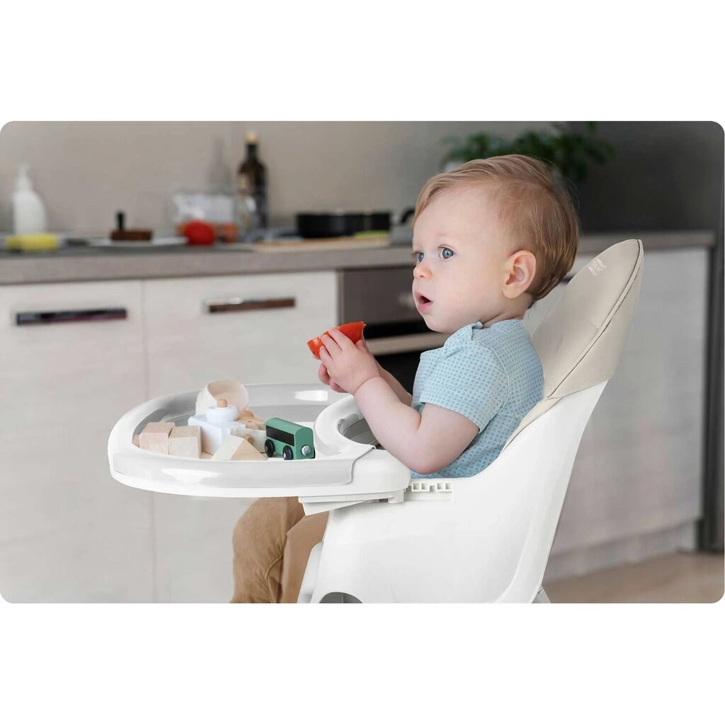 Söötmistool laua ja pudipõllega, hall hind ja info | Laste söögitoolid | kaup24.ee