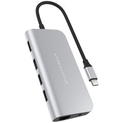 USB-разветвитель Hyper HD319B-GRAY цена и информация | Адаптеры и USB-hub | kaup24.ee