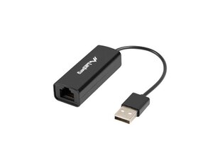 Lanberg NC-0100-01 cable interface/gender adapter USB-A RJ-45 Black цена и информация | Материнские платы	 | kaup24.ee