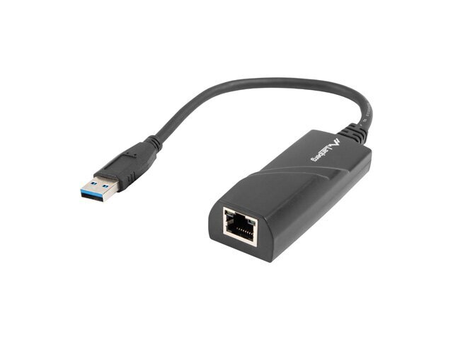 Lanberg NC-1000-01 cable gender changer USB-A RJ-45 Black hind ja info | USB jagajad, adapterid | kaup24.ee