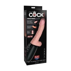 King Cock Plus Triple Threat - Light Skin Tone hind ja info | Vibraatorid | kaup24.ee