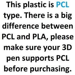 Пластик PCL для 3D ручки, 150м, низкотемпературный, для 3D ручек цена и информация | Смарттехника и аксессуары | kaup24.ee