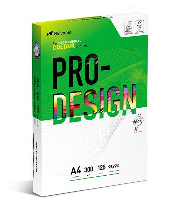 Koopiapaber A4, 300g, 125 lk, Pro-Design, A++ hind ja info | Kirjatarbed | kaup24.ee