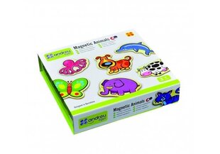 Деревянные магниты «Животные», Andreu Toys цена и информация | Развивающие игрушки | kaup24.ee