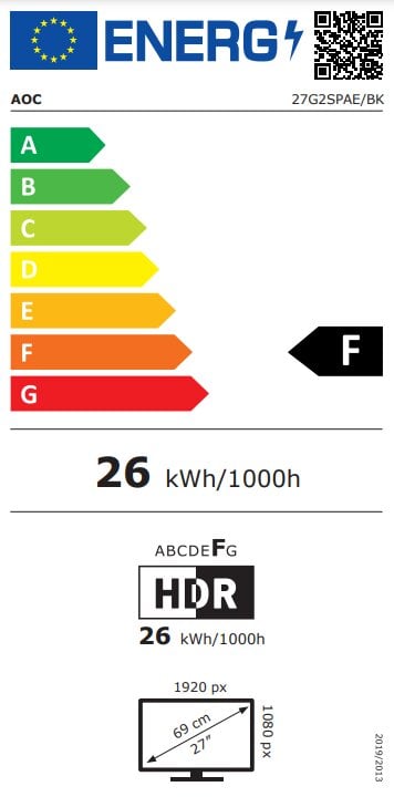 27" AOC 27G2SPAE/BK hind ja info | Monitorid | kaup24.ee