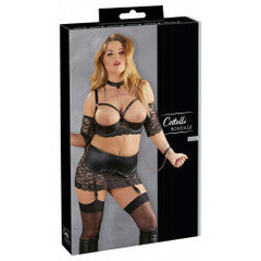 Shelf bra set bondage 95d/2xl цена и информация | Сексуальное женское белье | kaup24.ee