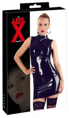 Latex dress black l цена и информация | Сексуальное женское белье | kaup24.ee