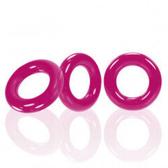 Oxballs - willy rings 3-pack cockrings hot pink цена и информация | Эрекционные кольца, насадки на пенис | kaup24.ee